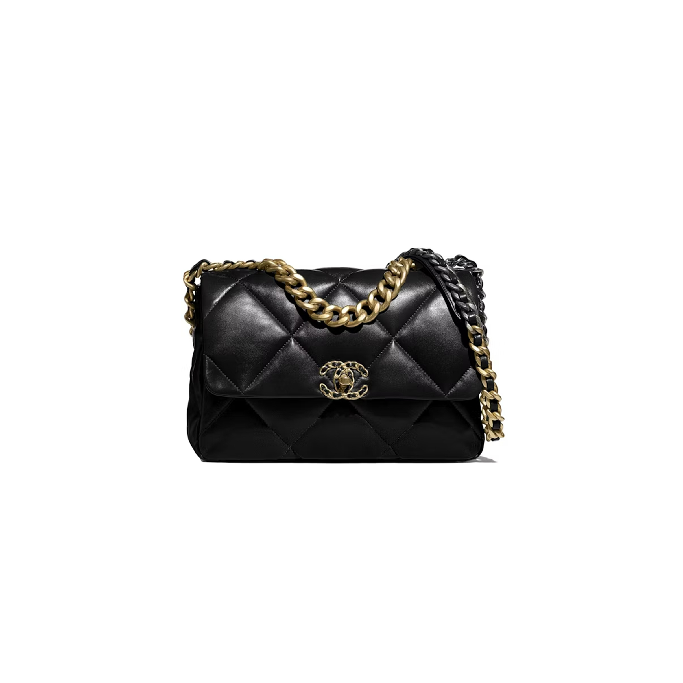 CHANEL 19 BAG LARGE BLACK AS1161 B02875 94305 (30*20*10cm)